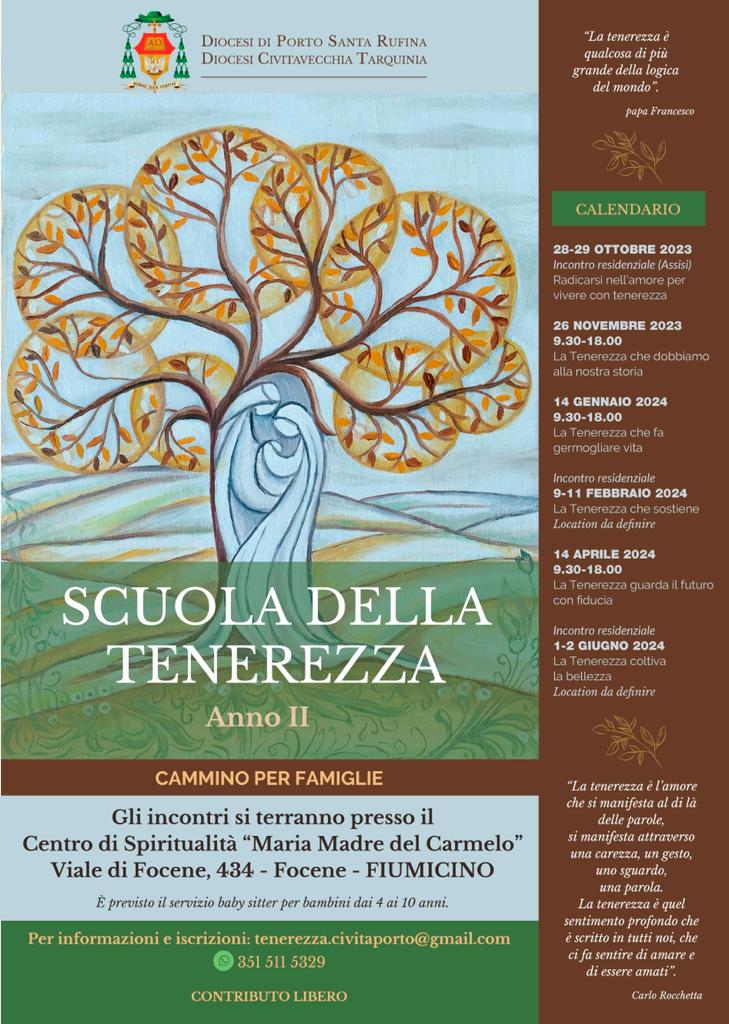 SCUOLA DELLA TENEREZZA: Aperte le iscrizioni al 2° Anno